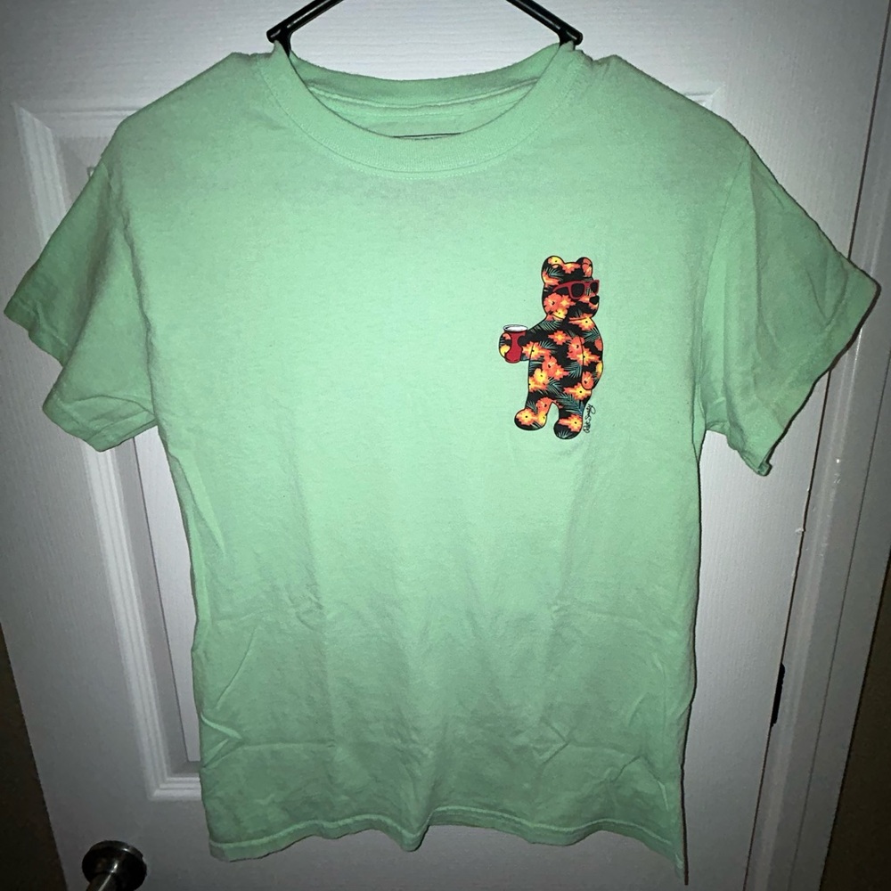 Riot Society Bear Mint Green Solo Cup T-shirt